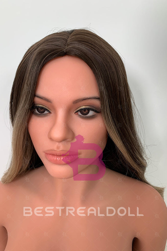 US Stock - RIDMII Kenya 166cm #818 Unique Design Silicone ROS Head Sex Doll TPE Body Movable Jaw Oral Sex Love Doll (Free 2ND Head)
