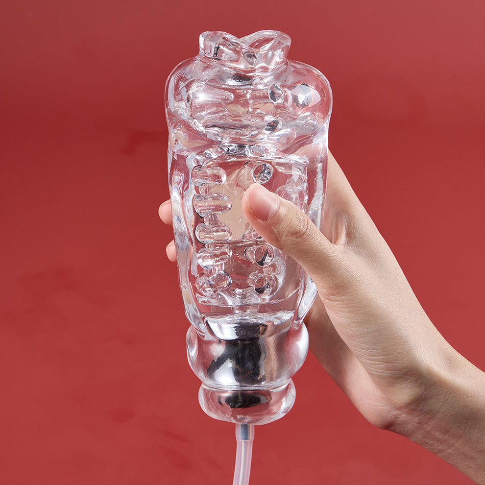 Longe Vortex Pump Vacuum Suction Masturbator with Vibration