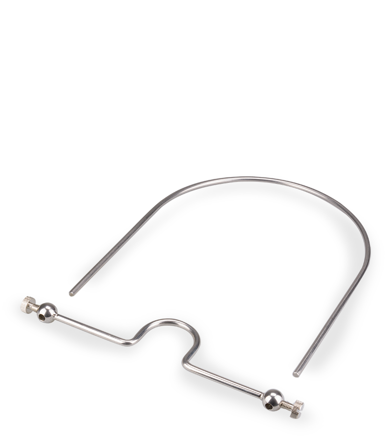Adjustable metal ball gag