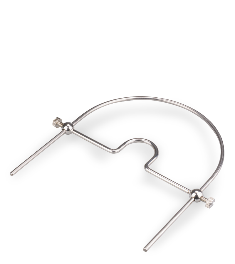 Adjustable metal ball gag