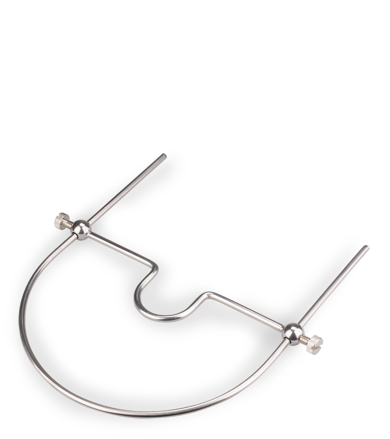 Adjustable metal ball gag