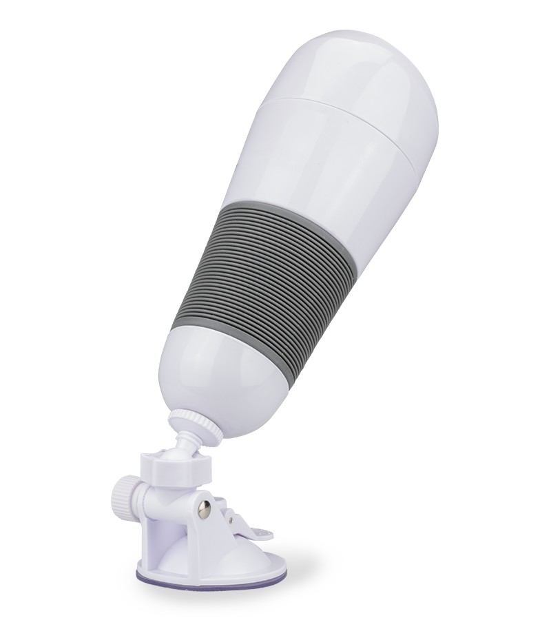 Adjustable suction-cup vagina masturbator