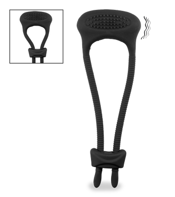 Adjustable vibrating cock ring