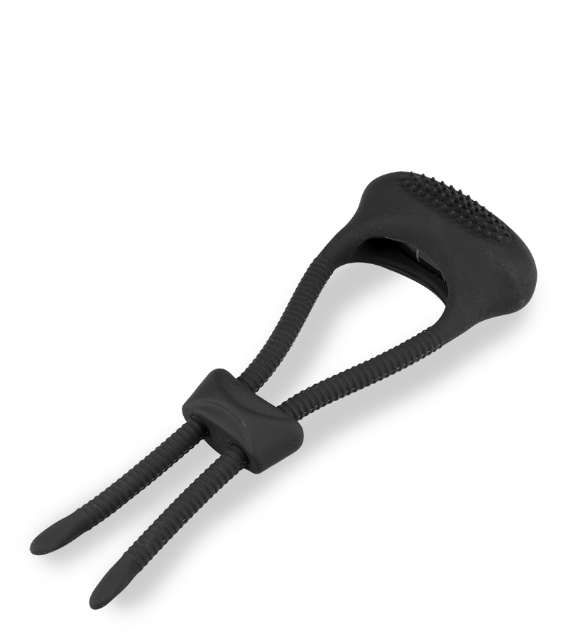 Adjustable vibrating cock ring