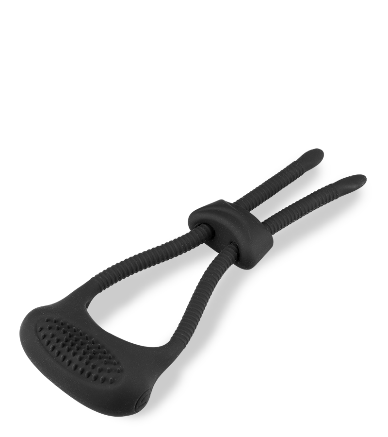 Adjustable vibrating cock ring