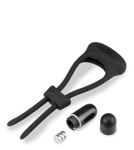 Load image into Gallery viewer, Adjustable vibrating cock ring