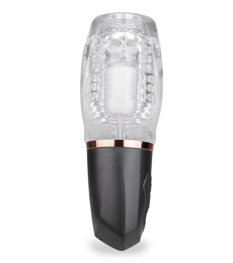 Again vibrating and sucking masturbator