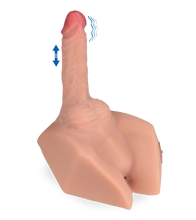 Load image into Gallery viewer, Amaury vibrating ass masturbator with vibrating thrusting penis 5.00 lb