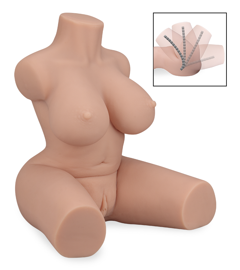 Amelia small bendable TPE sex torso