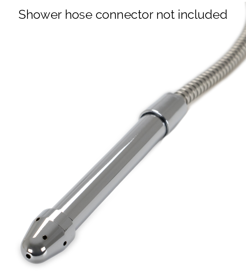 Anal-cleansing enema plug attachment