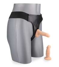 Load image into Gallery viewer, Anal strap-on harness with two mini dildos
