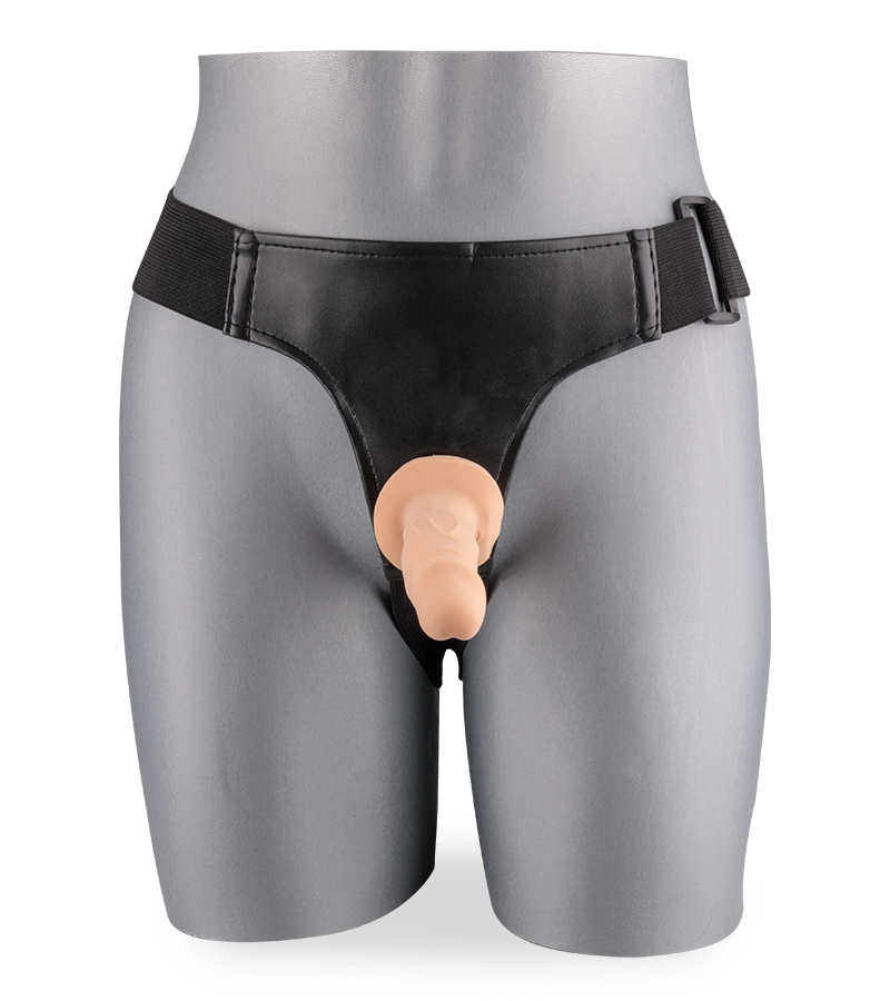 Anal strap-on harness with two mini dildos