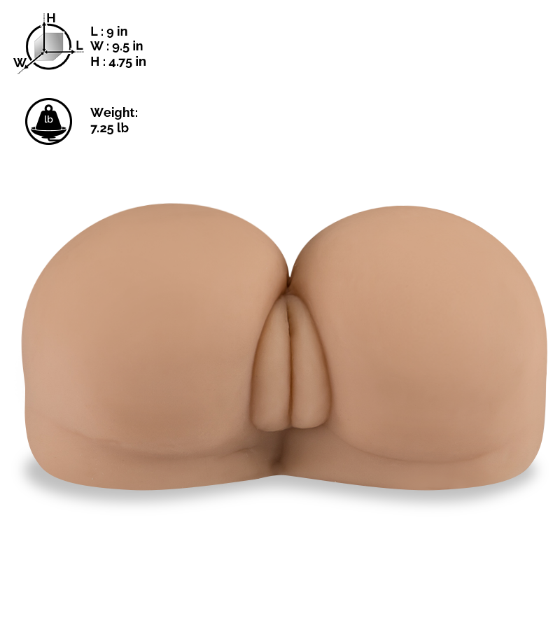 Artificial doggy-style bubble butt 7 lb