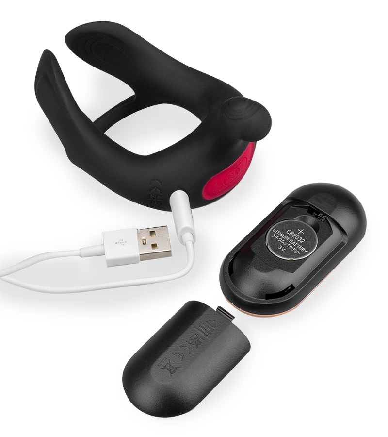 Arto testicle and clit massaging cock ring