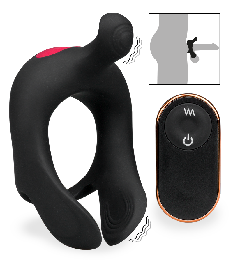Arto testicle and clit massaging cock ring