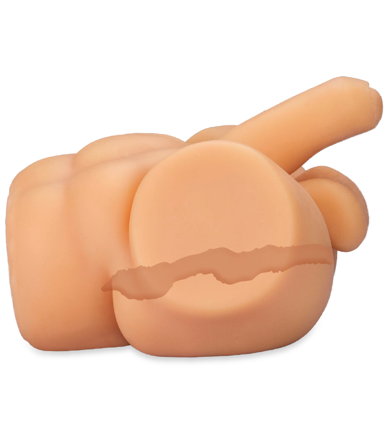 Ass masturbator with anus and flexible penis