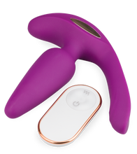 Load image into Gallery viewer, Athena butt plug with testicle or clit stimulator