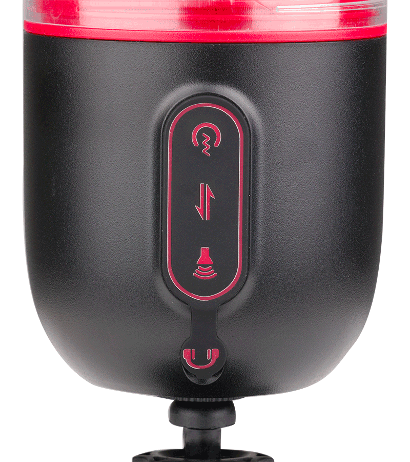 Audacious sucking and vibrating masturbator