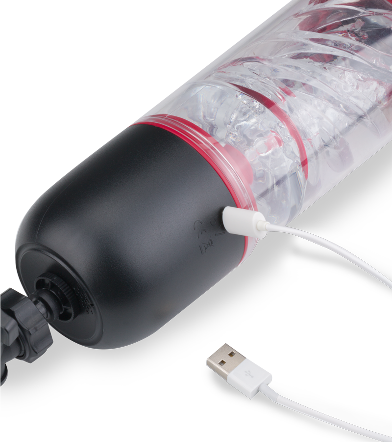 Audacious sucking and vibrating masturbator