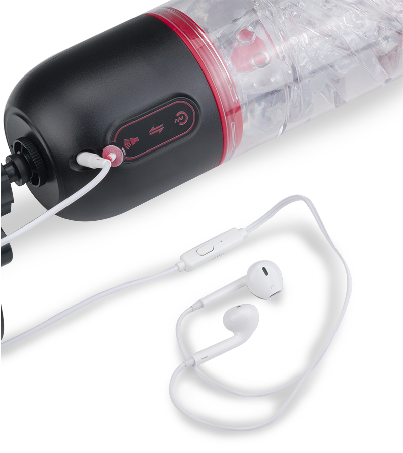 Audacious sucking and vibrating masturbator