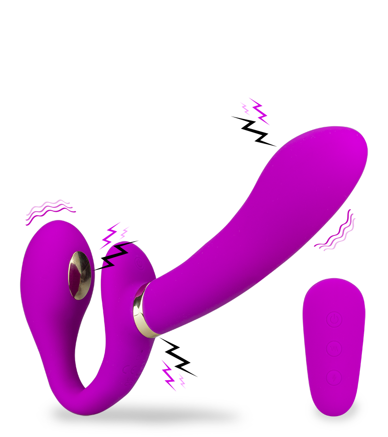 Authority vibrating estim strap on