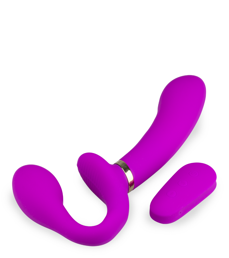 Authority vibrating estim strap on