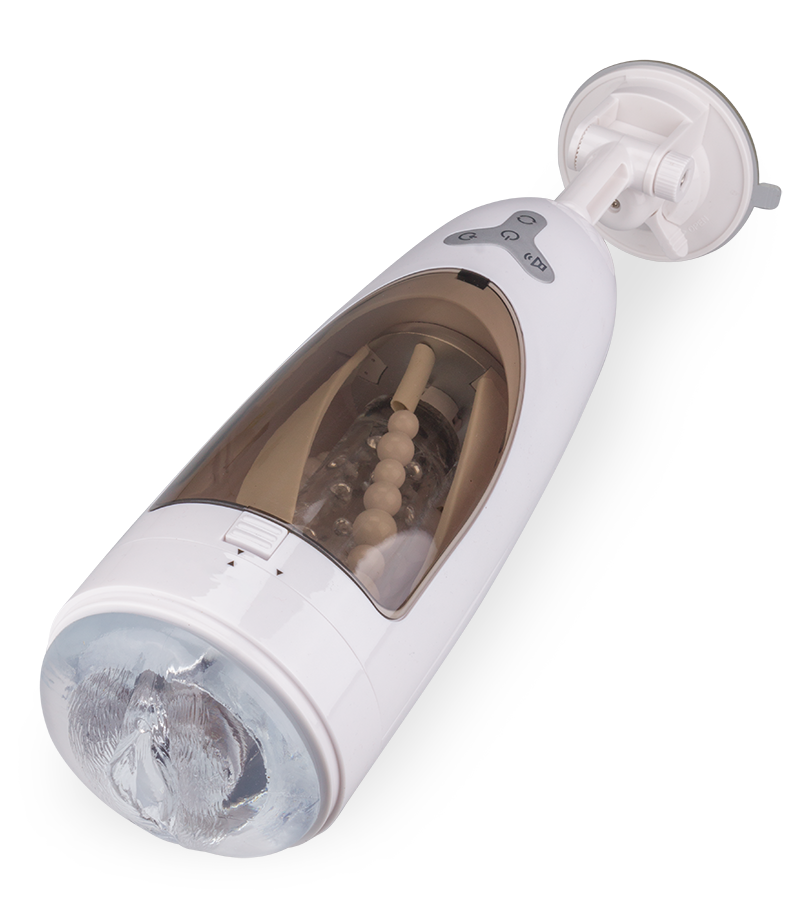 Automatic vibrating and rotating pussy masturbator