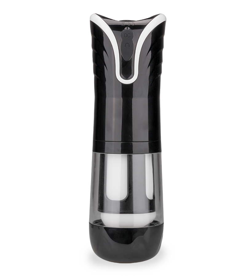 Automatic vibrating and thrusting masturbator