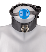 Load image into Gallery viewer, Ball gag and leather collar