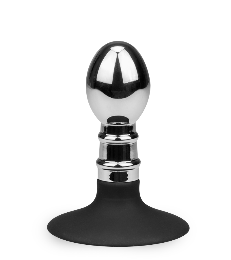 Balloon suction cup butt plug