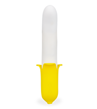 Load image into Gallery viewer, Banana silicone thrusting vibrator