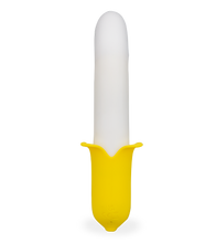 Load image into Gallery viewer, Banana silicone thrusting vibrator