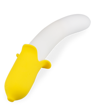 Load image into Gallery viewer, Banana silicone thrusting vibrator