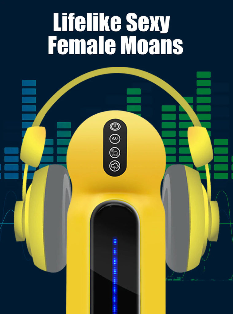 Male Masturbator Suction Vibration Voice One-click Climax for Beginner