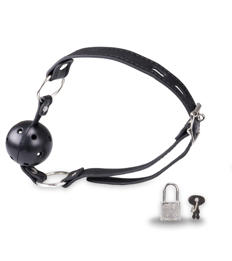 BDSM ball gag with Lock