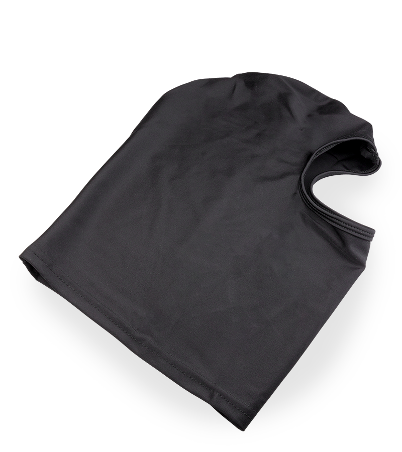 BDSM hood with large eye opening