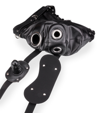 Load image into Gallery viewer, BDSM hood with mask and 2.25-inch ball gag