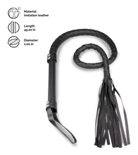 Load image into Gallery viewer, BDSM imitation leather whip 49.25 inches