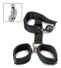 Load image into Gallery viewer, BDSM kit with ball gag and handcuffs