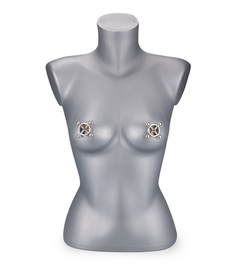 BDSM nipple clamps with screws