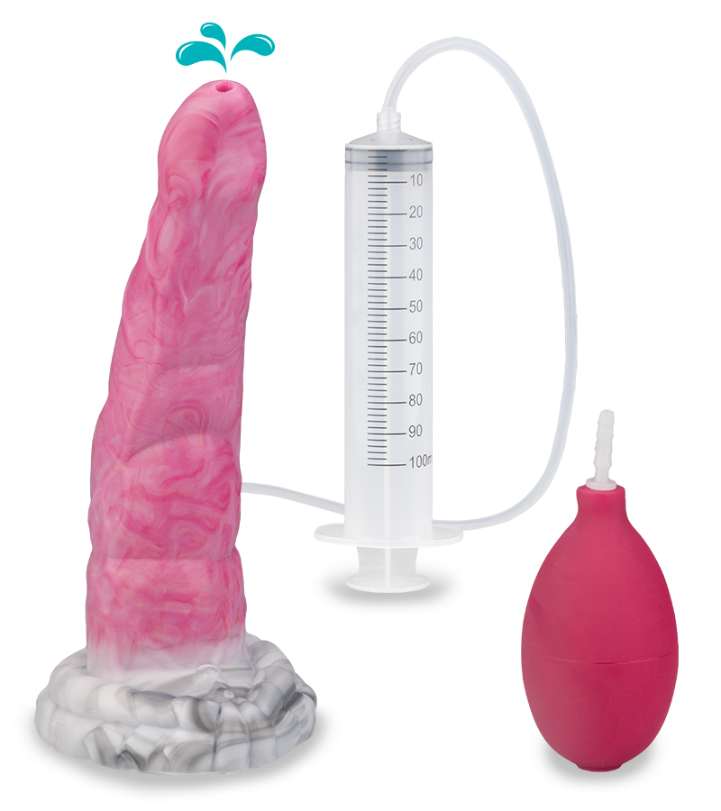 Behimos ejaculating alien dildo