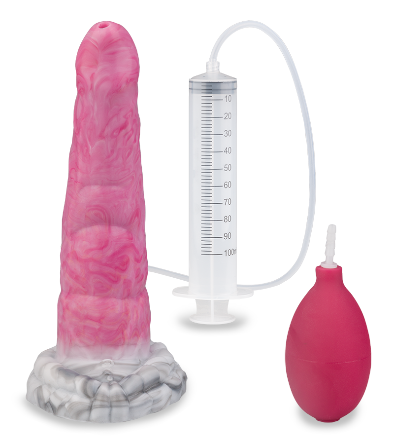 Behimos ejaculating alien dildo