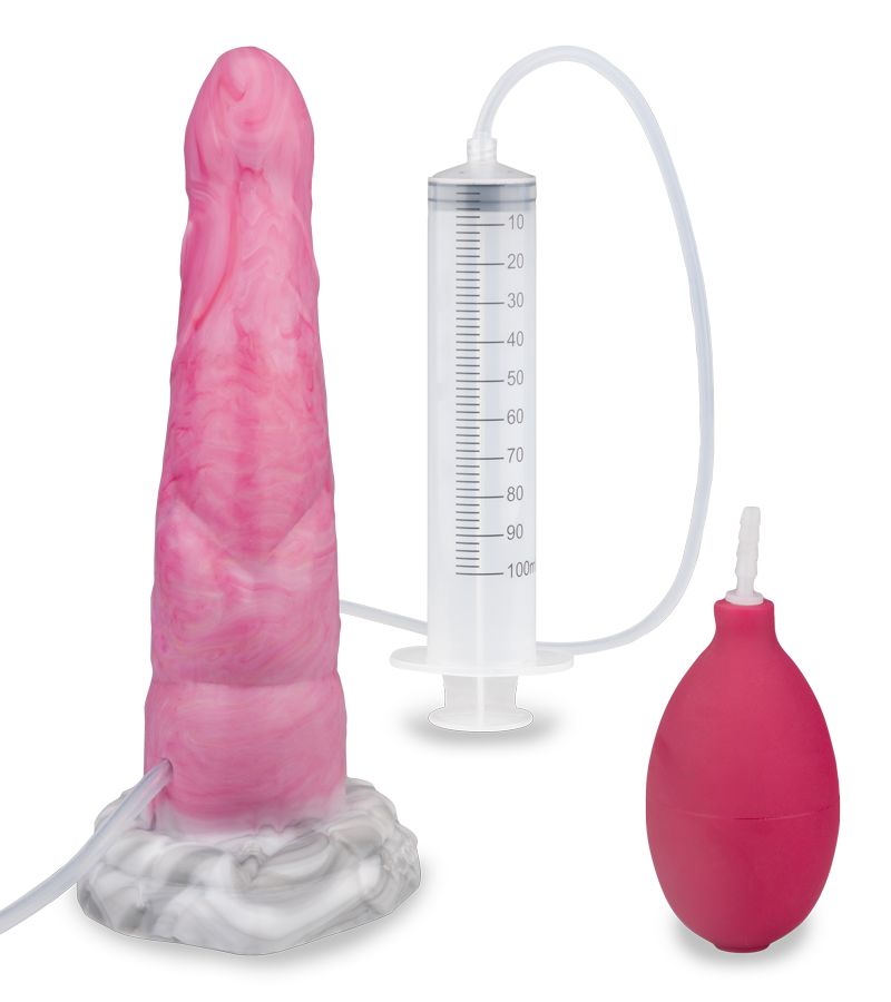 Behimos ejaculating alien dildo