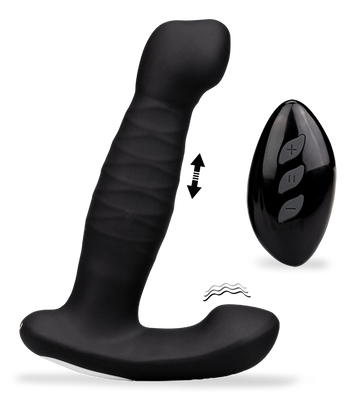 Bellows vibrating perineum and prostate massager