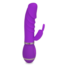 Load image into Gallery viewer, Big Head USB silicone rabbit vibrator