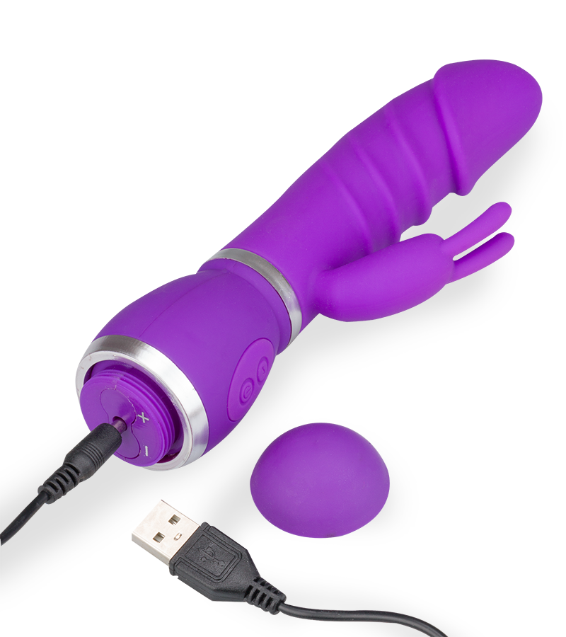 Big Head USB silicone rabbit vibrator