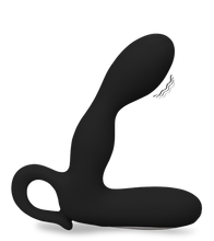 Load image into Gallery viewer, Black vibrating prostate stimulating dildo 30 modes