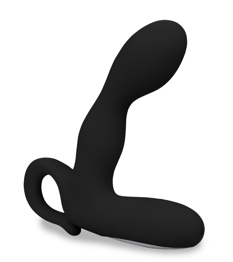 Black vibrating prostate stimulating dildo 30 modes