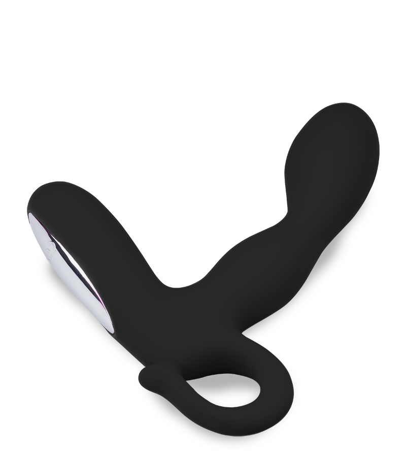 Black vibrating prostate stimulating dildo 30 modes