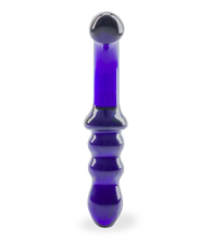 Load image into Gallery viewer, Blueberry glass dildo